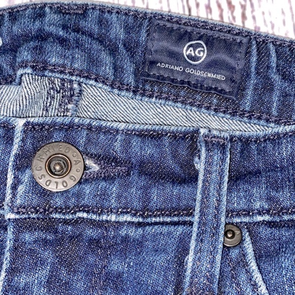 AG Adriano Goldschmeid the prima ankle pintucked cigarette ankle jeans size 27R - Picture 6 of 13